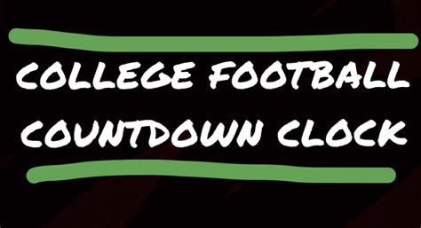 How Many Days Until College Football Season: A Countdown to Chaos and Caffeine